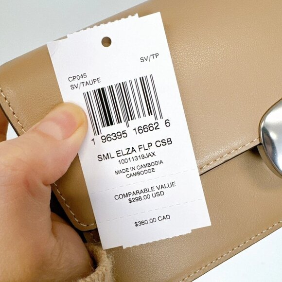 Coach CP045 Eliza Small Flap Crossbody IN Taupe - Picture 7 of 7
